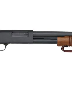 Mossberg 590 Nightstick 12 Gauge Pump-Action with Wood Raptor Grip and Leather Strap